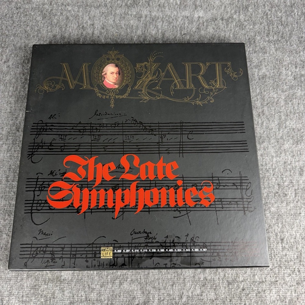 Mozart The Late Symphonies Vinyl Box Set 5xLP Time Life STL-MOZ 24 12" Record